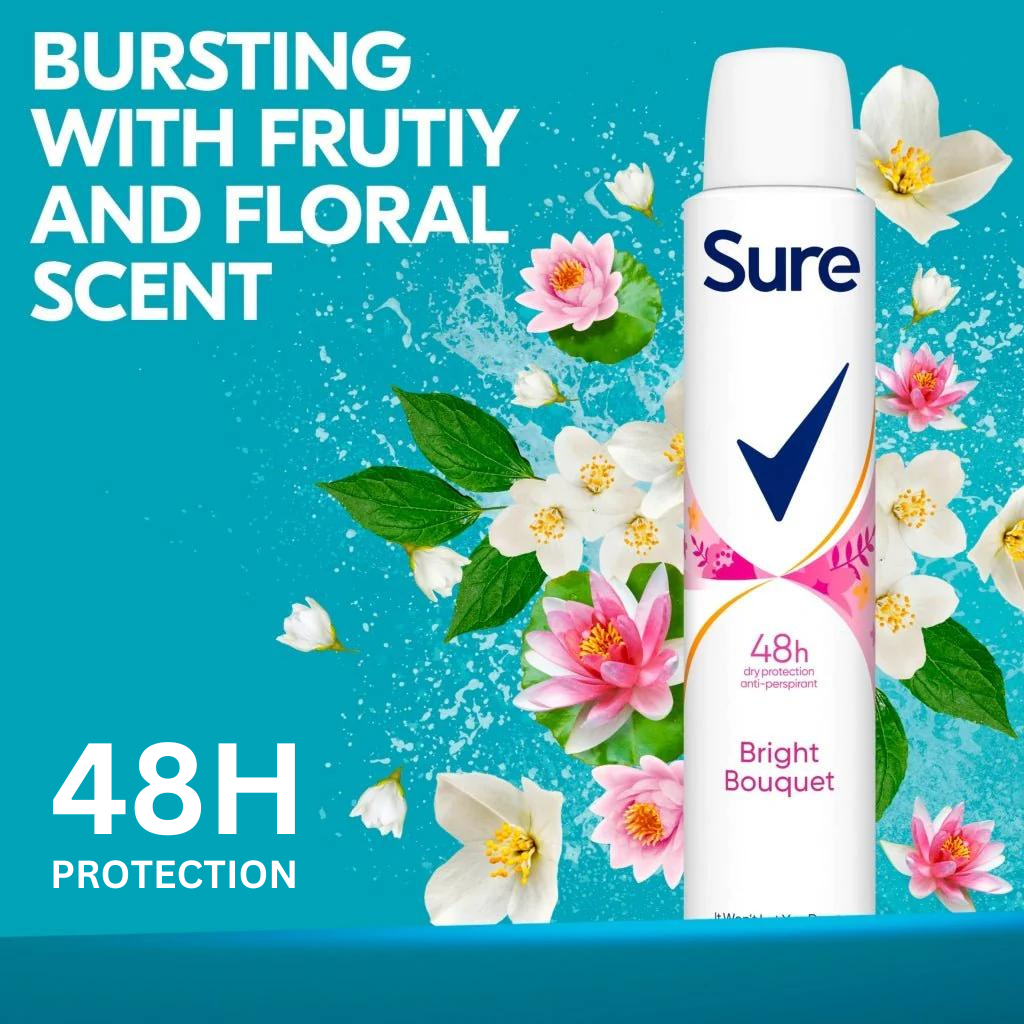 Sure Bright Bouquet Antiperspirant Deodorant Spray - Image 2