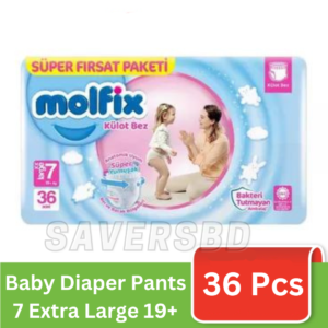 Molfix 7 Baby Diaper Pant 19+ kg 36 Pcs (Made in Turkey)