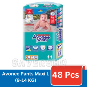Avonee Pants System Baby Daiper (L Size) (9-14KG) (48PCS)