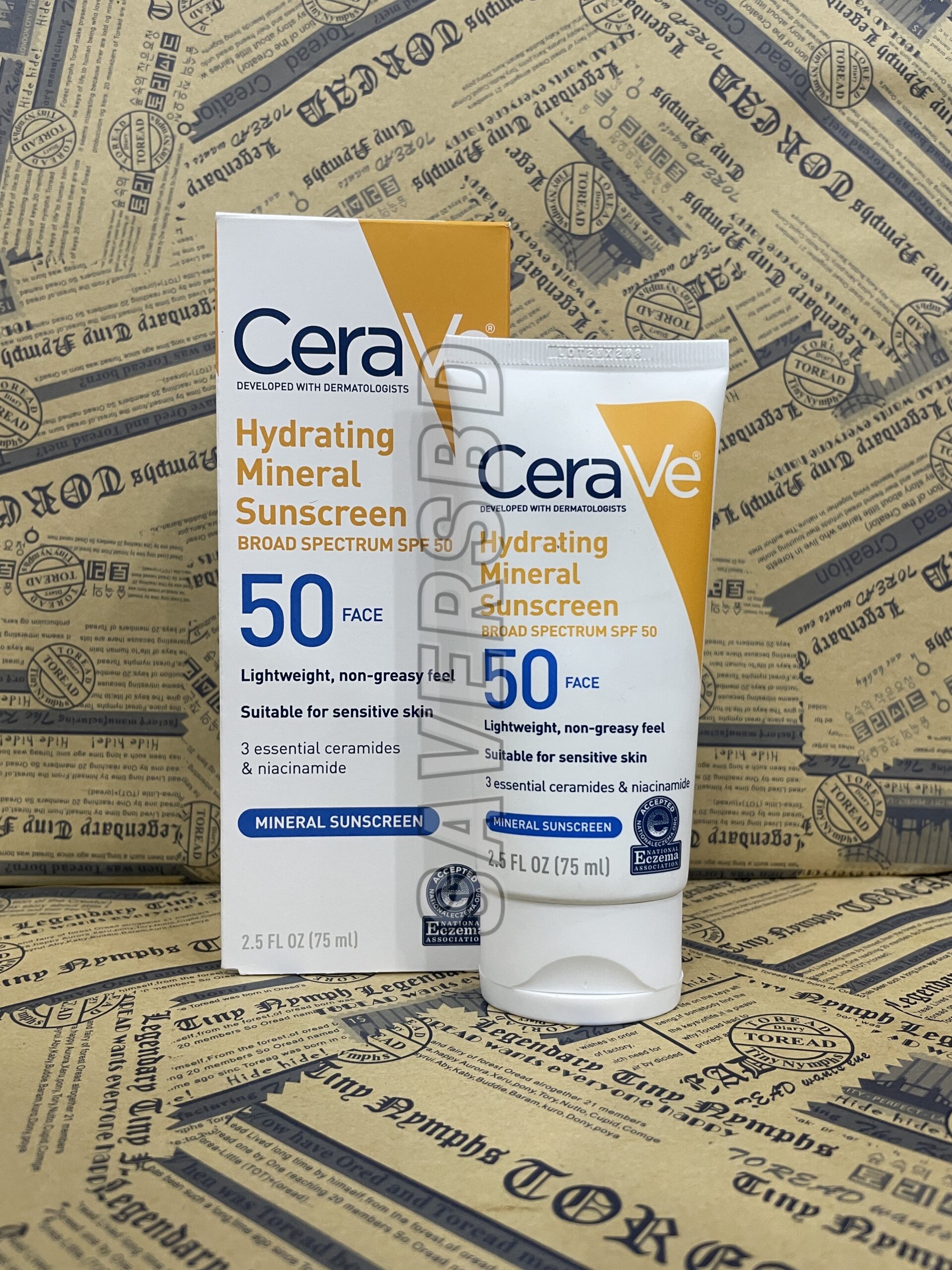 CeraVe Hydrating Mineral Sunscreen - SPF 50 75ml - Image 3