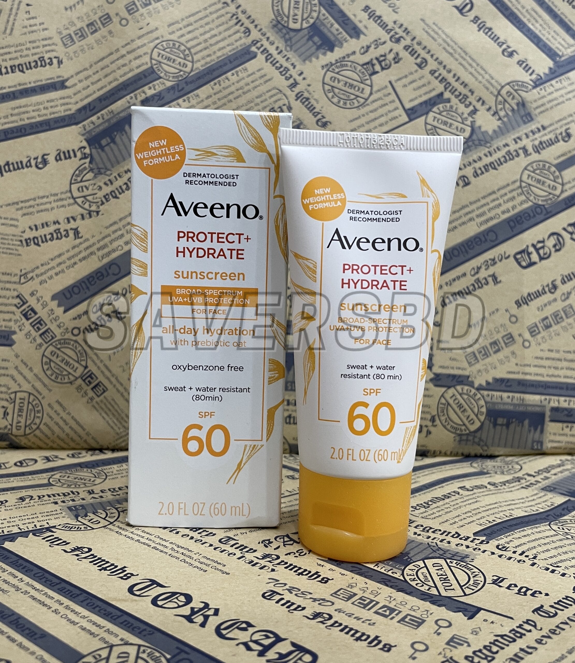 Aveeno Sunscreen Broad Spectrum Face Lotion SPF 60 60ml - Image 3