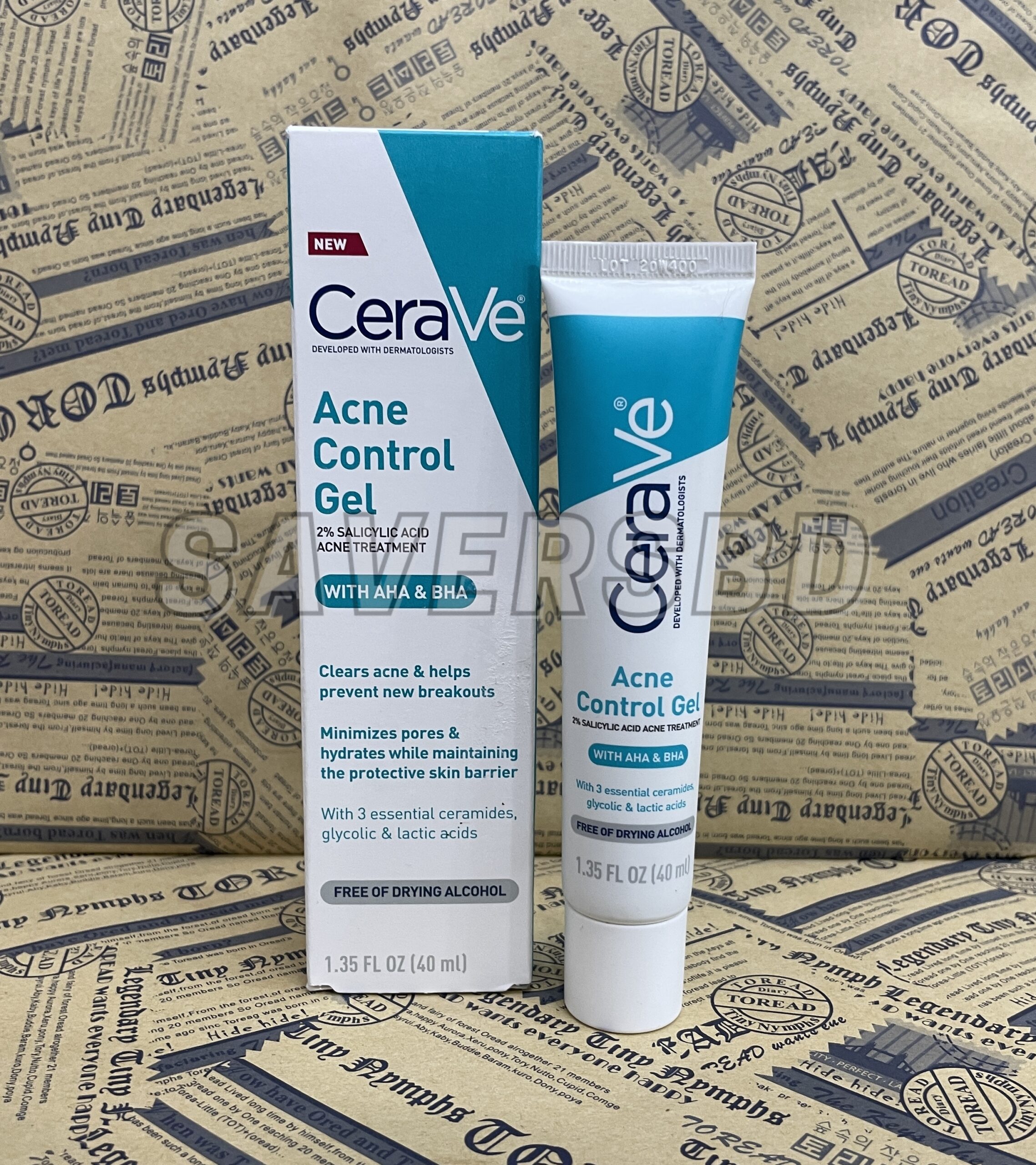 Cerave Acne Control Gel 2% Salicylic Acid Acne Treatment With AHA & BHA 40ml - Image 2