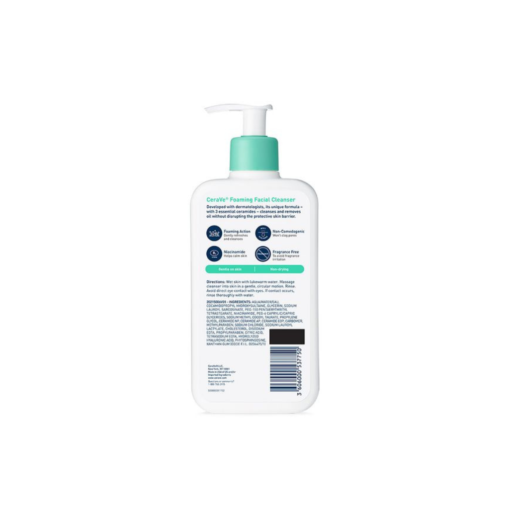 Cerave foaming facial cleanser 237ml - Image 2