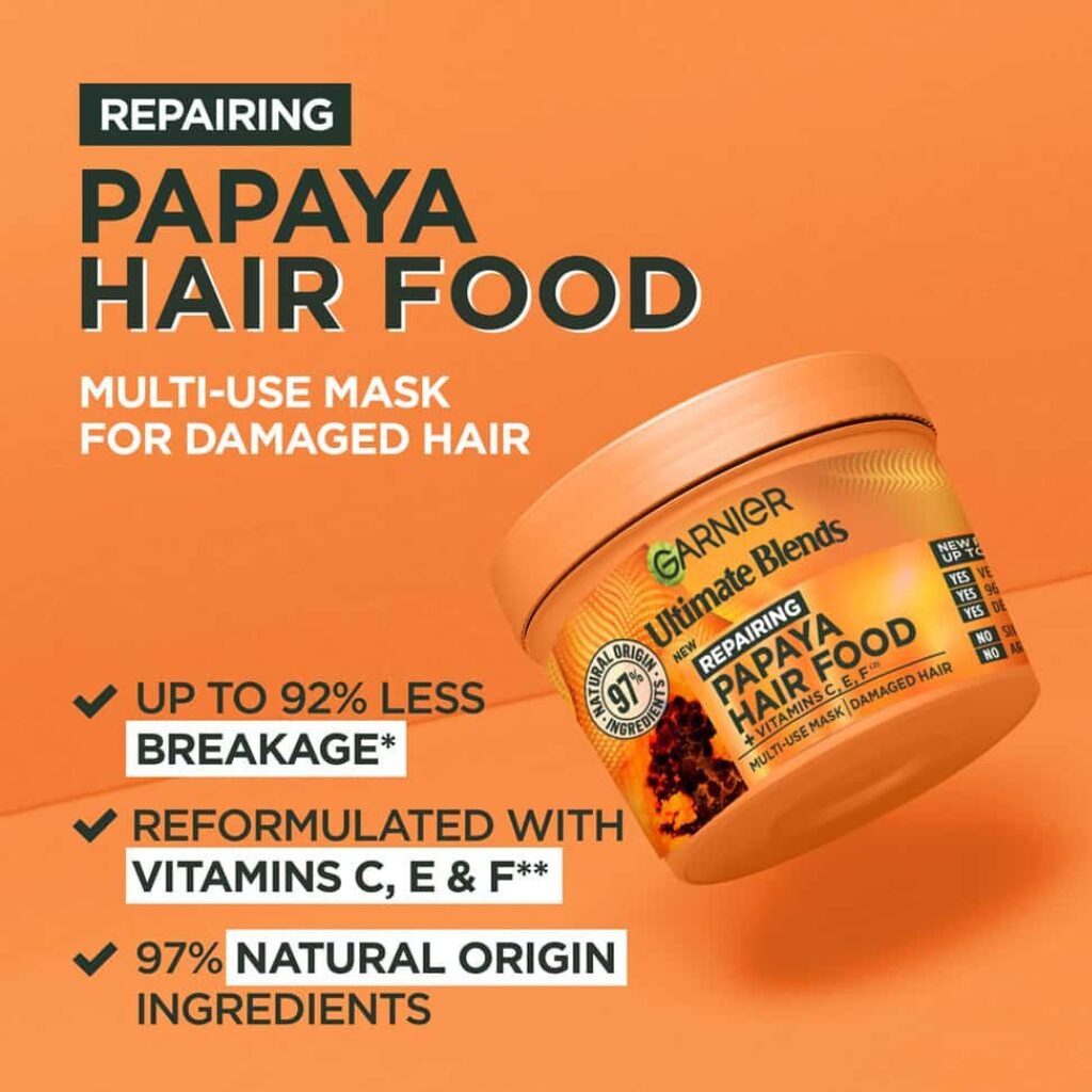 GARNIER Ultimate Blend Repairing Papaya Hair Food - Image 2