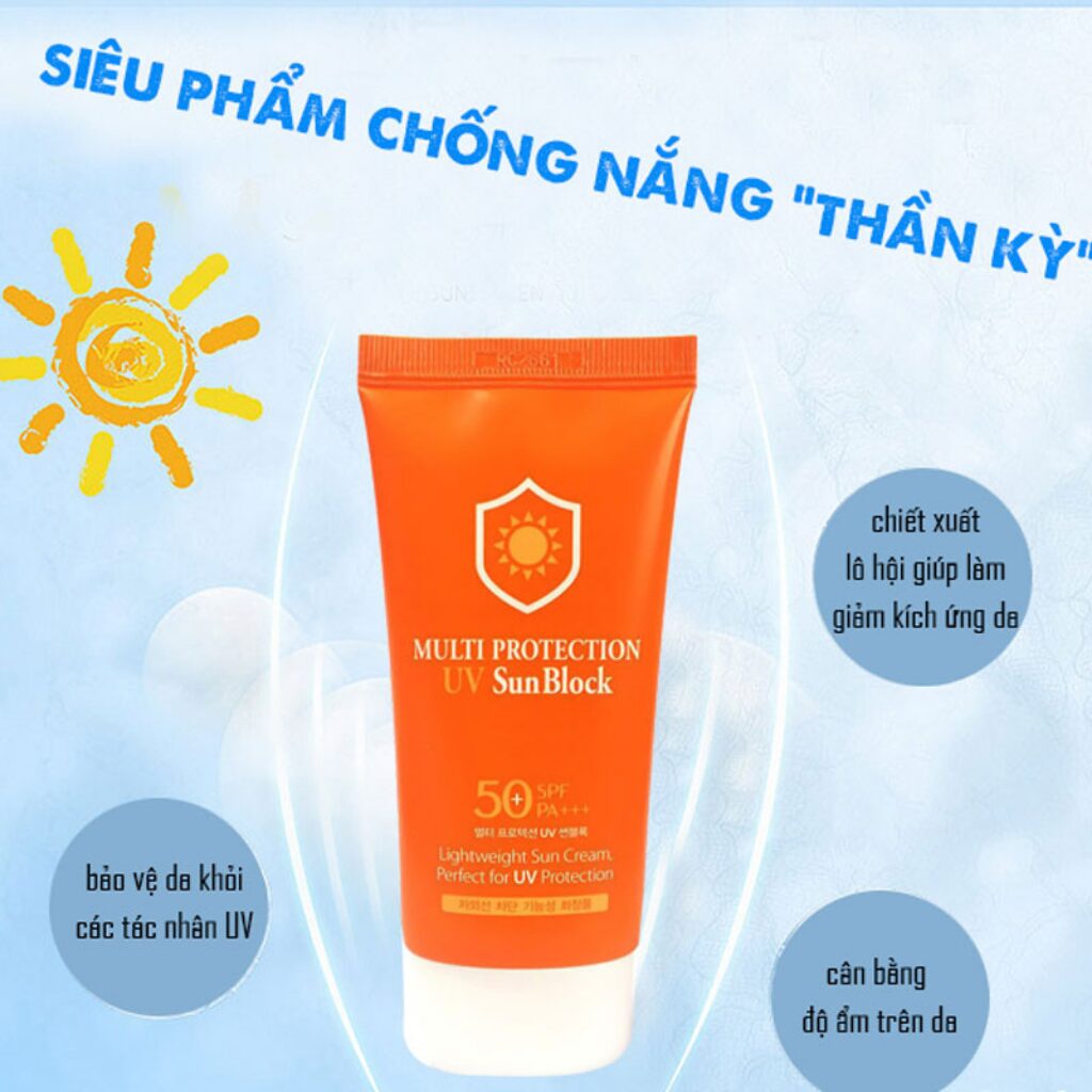 3W Clinic Multi Protection UV Sun Block SPF50 70ml - Image 2