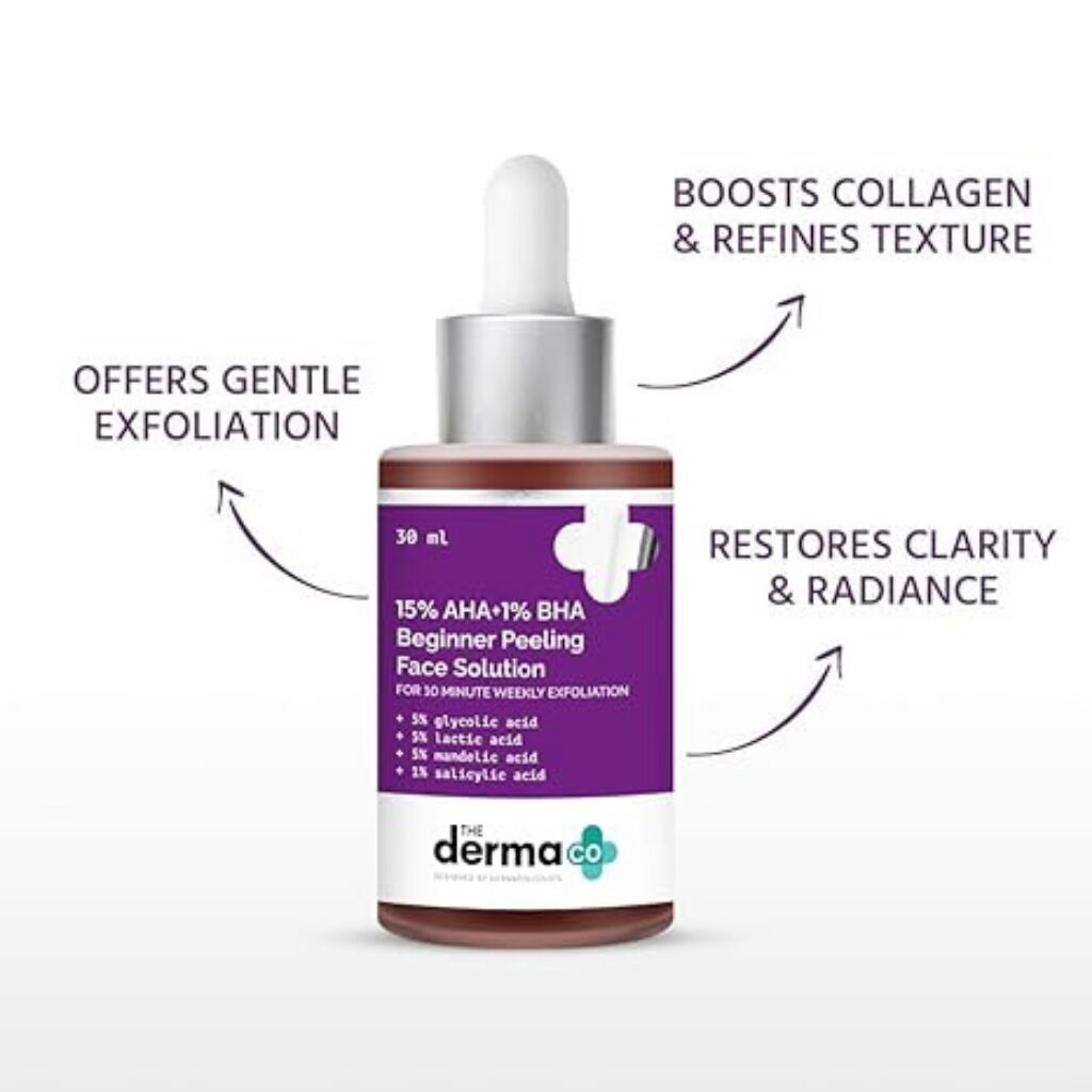The Derma Co. 15% AHA + 1% BHA Beginner Face Peeling Solution - Image 2