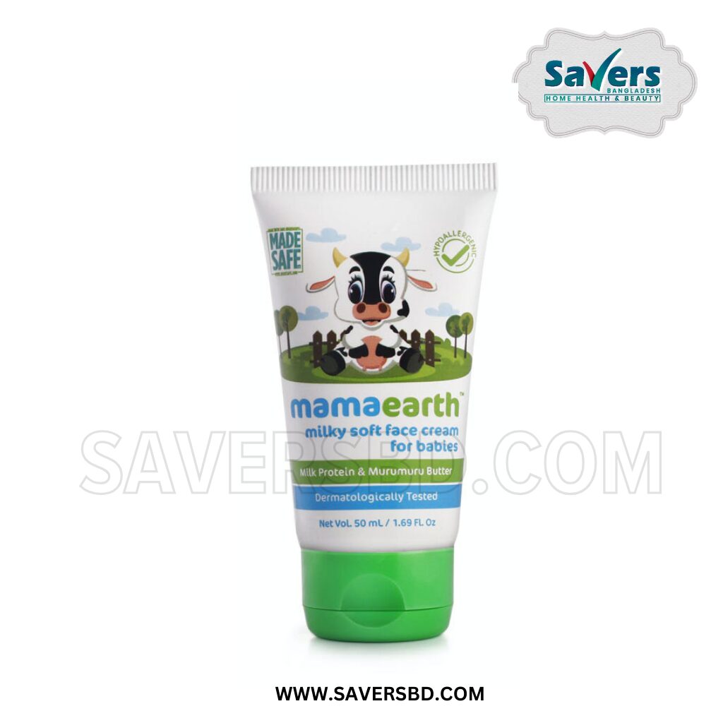 Mamaearth Milky Soft Face Cream With Murumuru Butter for Babies